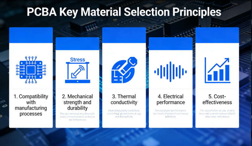 PCBA Key Material Selection Principles